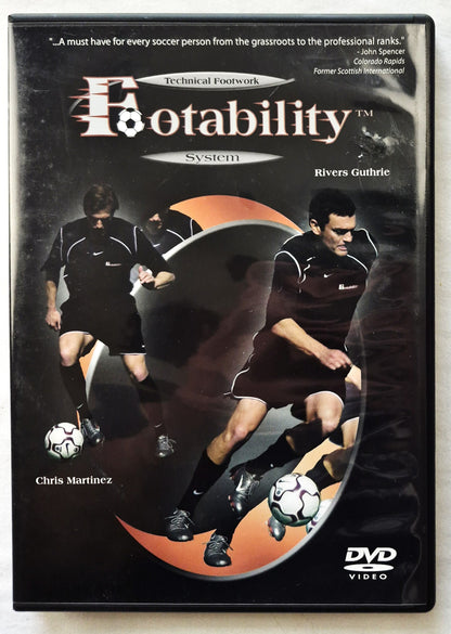 Soccer Technical Footwork System: Footability by Rivers Guthrie; Chris Martinez (Sehr gut, 2003, Southpaw Multimedia)