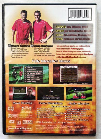 Soccer Technical Footwork System: Footability 2 by Rivers Guthrie; Chris Martinez (Very good, 2006, Southpaw Multimedia)