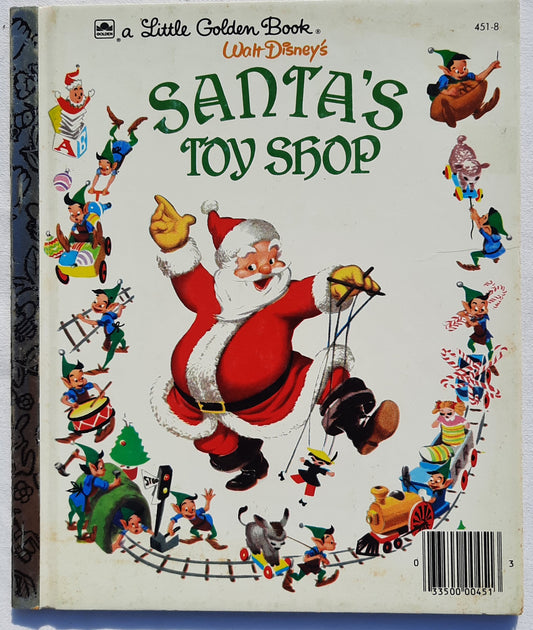 Walt Disney's Santa's Toy Shop by Al Dempster (Very good, 1950, HC, 32 pages, A Golden Book)