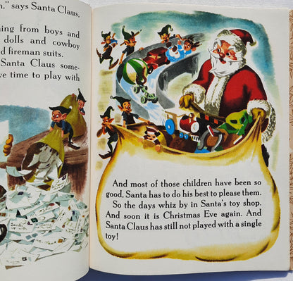 Walt Disney's Santa's Toy Shop by Al Dempster (Very good, 1950, HC, 32 pages, A Golden Book)