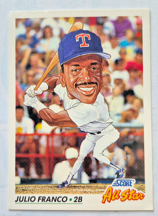 All Star Julio Franco Second Base #432 Score '92 Baseball Card