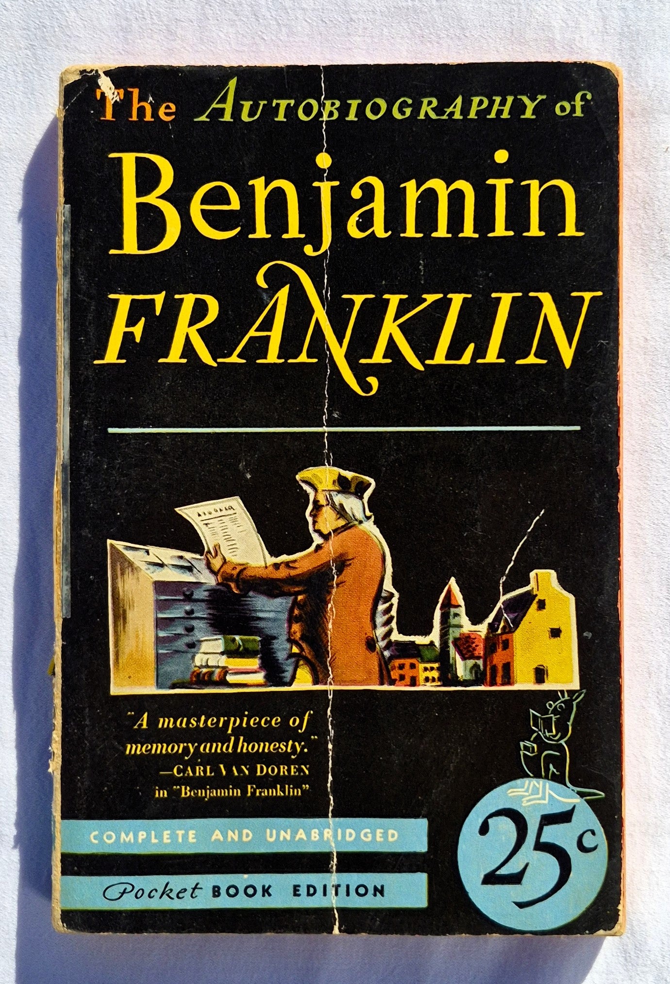 The Autobiography of Benjamin Franklin by Benjamin Franklin (Good, 1941, Pbk, 280 pgs, Pocket Books)
