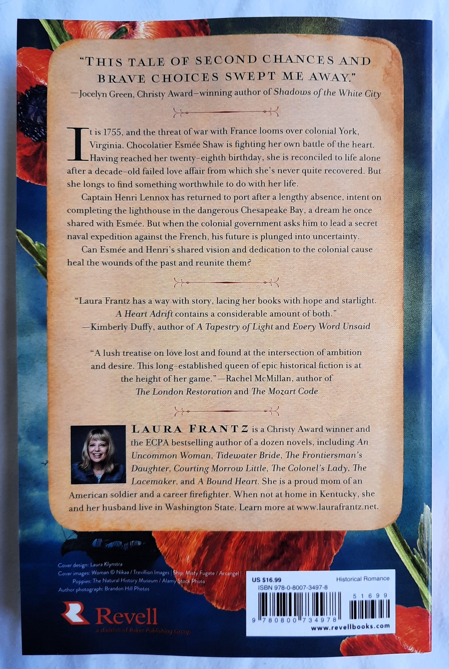 A Heart Adrift by Laura Frantz (New, 2022, Pbk, 391 pages, Revell)