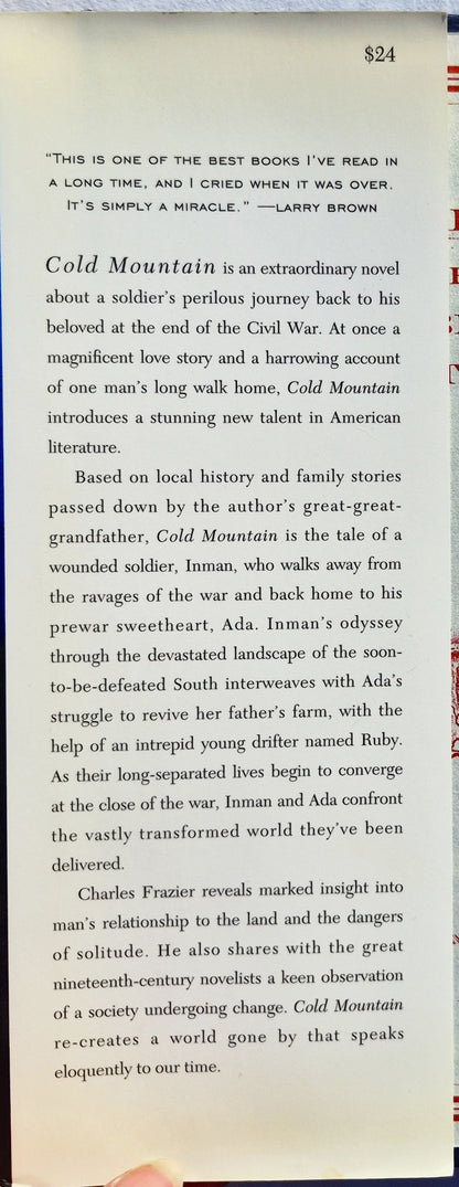 Cold Mountain von Charles Frazier (Sehr gut, 1997, gebunden, 358 Seiten, Atlanta Monthly Press)