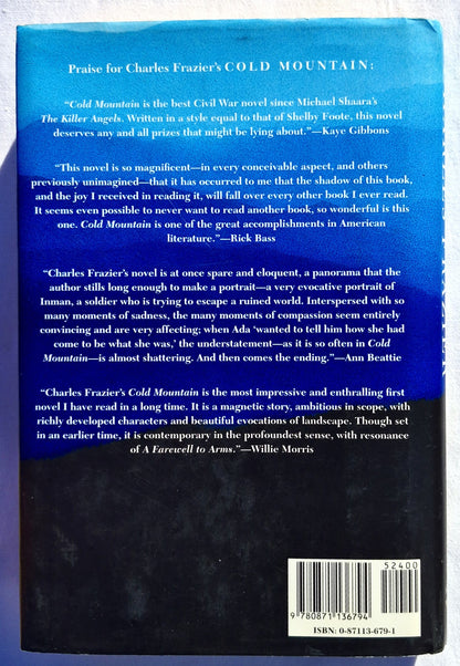 Cold Mountain von Charles Frazier (Sehr gut, 1997, gebunden, 358 Seiten, Atlanta Monthly Press)