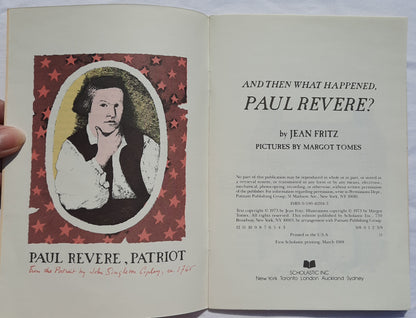 And Then What Happened, Paul Revere? by Jean Fritz (Very good, 1988, Pbk, 45 pages, Scholastic)