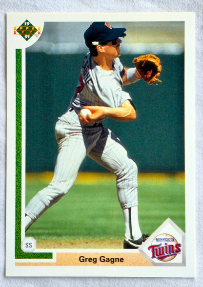 Gagne Greg Minnesota Twins Shortstop #415 Upper Deck 1991 Baseball Card