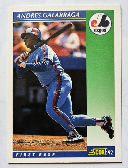 Galarraga Andres Montreal Expos First Base #35 Score 1992 Baseball Card