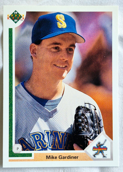 Gardiner Mike Seattle Mariners Pitcher #14 Star Rookie Upper Deck 1991 Baseball Card