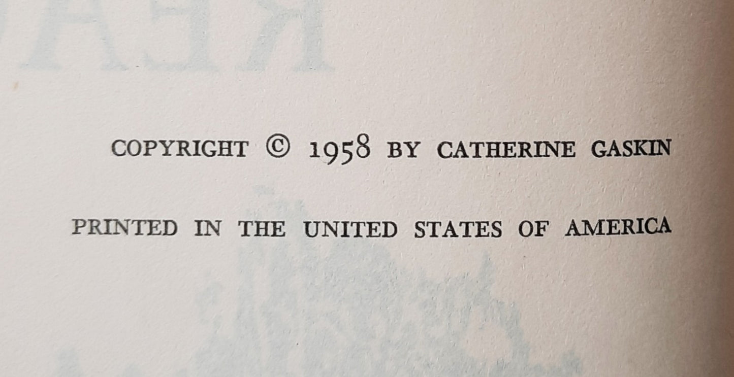 Blake's Reach von Catherine Gaskin (Gut, 1958, gebundene Ausgabe, 315 Seiten, J.B. Lippincott Company)