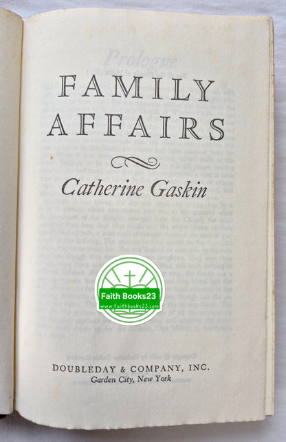 Family Affairs von Catherine Gaskin (Gut, 1980, Gebundene Ausgabe, 506 Seiten, Doubleday & Co.)