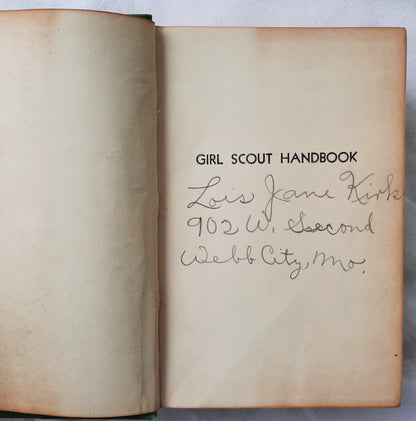 Girl Scout Handbook: Intermediate Program by Girl Scouts of America (Good, 1947, HC, 532 pages, GSA)