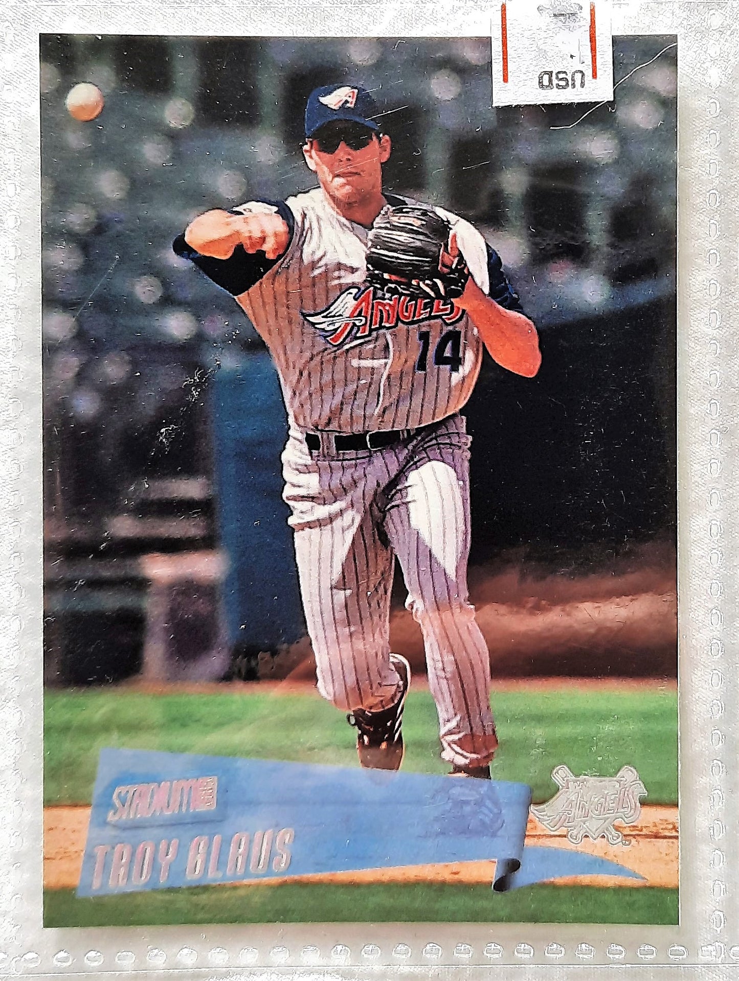 2000 Stadium Club Troy Glaus Los Angeles Angels #78 Baseball Card TOPPS