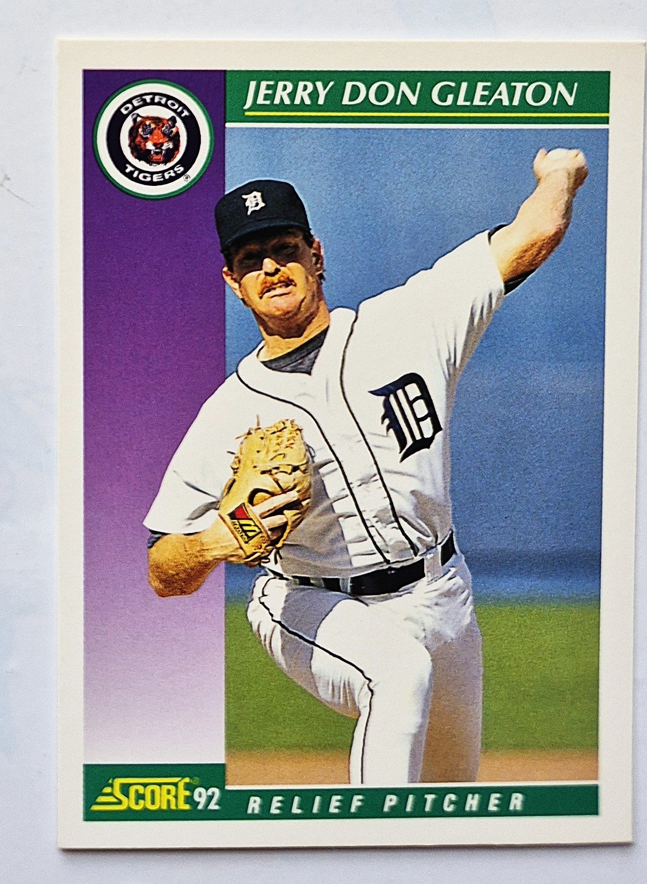 Gleaton Jerry Don Detroit Tigers Relief Pitcher #375 Score 1992 Baseball Card
