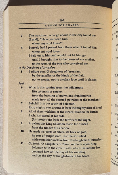 A Song for Lovers by S. Craig Glickman (Very good, 1976, Pbk, 188 pages, InterVarsity Press)