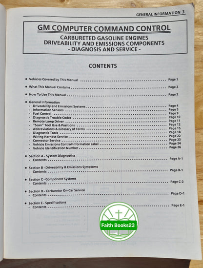 GM Expertec Driveability and Emissions Diagnostics 1986 Vergaser von General Motors Corp. (Gut, 1988, Pbk)