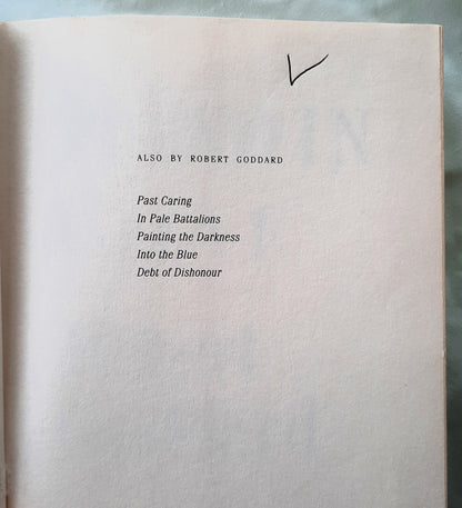 Hand in Glove by Robert Goddard (Good, HC, 1992, Poseidon Press, 428 pages)