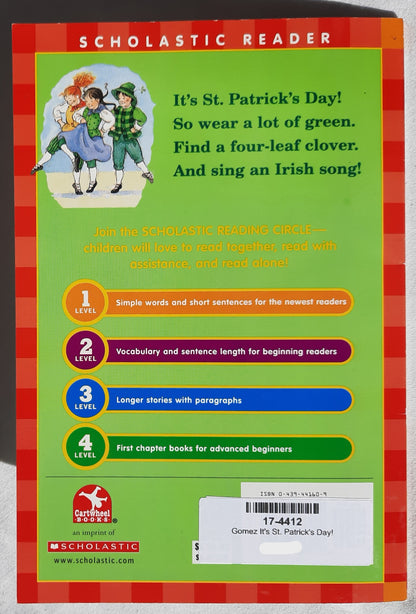It's St. Patrick's Day! by Rebecca Gomez (Very good, 2004, Pbk, 32 pages, Scholastic Level 1 Reader)