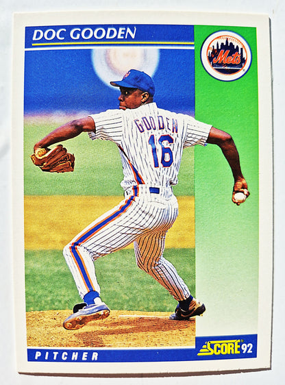 Bewertung '92 Doc Gooden New York Mets Pitcher Baseballkarte #10 Neuwertig
