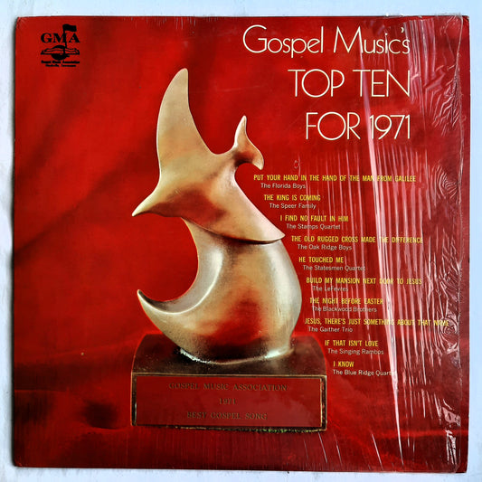 GMA Gospel Music's Top Ten for 1971 Vinyl Record (Very good, 12", 33 RPM, #3169)