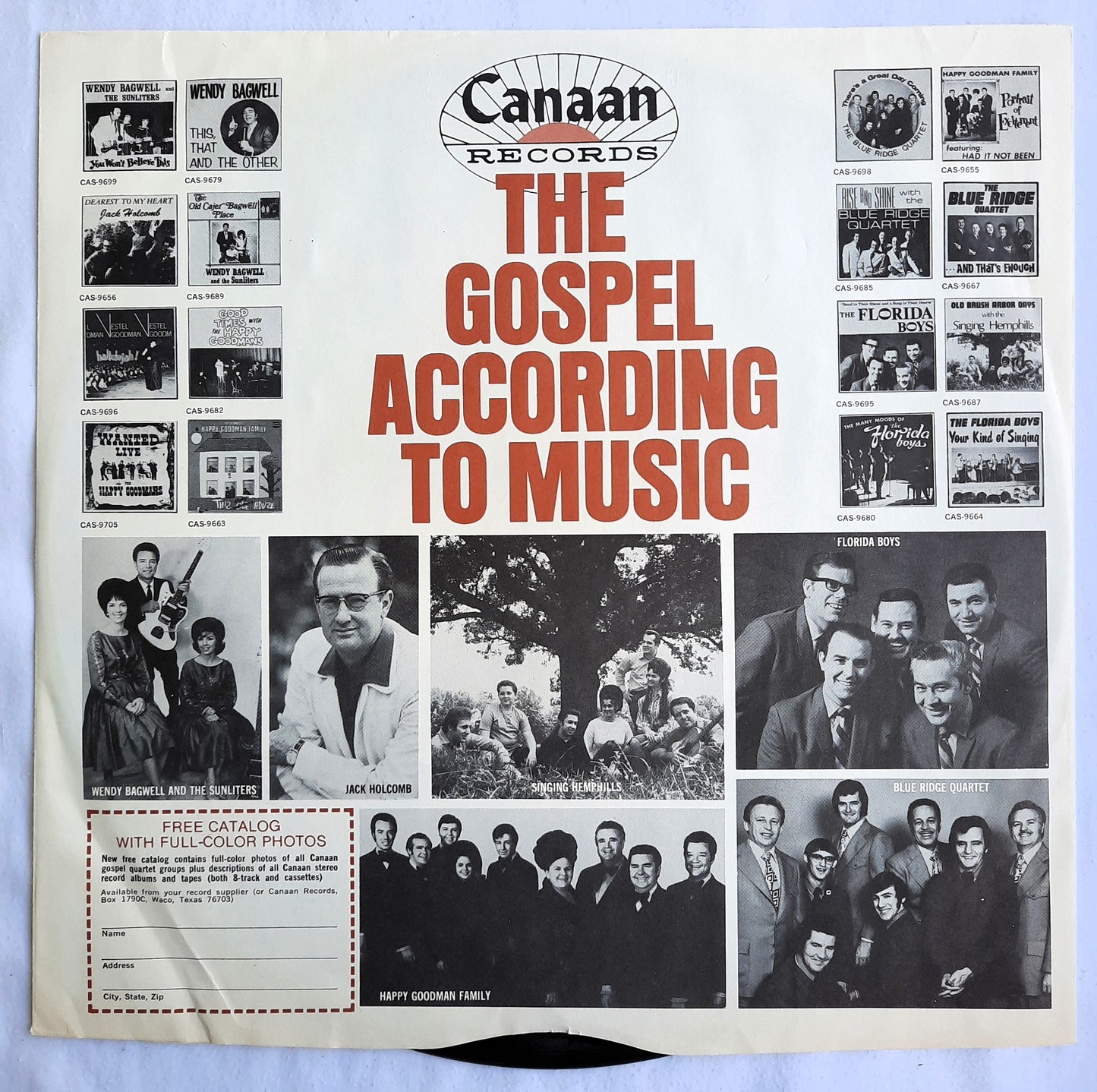 GMA Gospel Music's Top Ten for 1971 Vinyl Record (Very good, 12", 33 RPM, #3169)