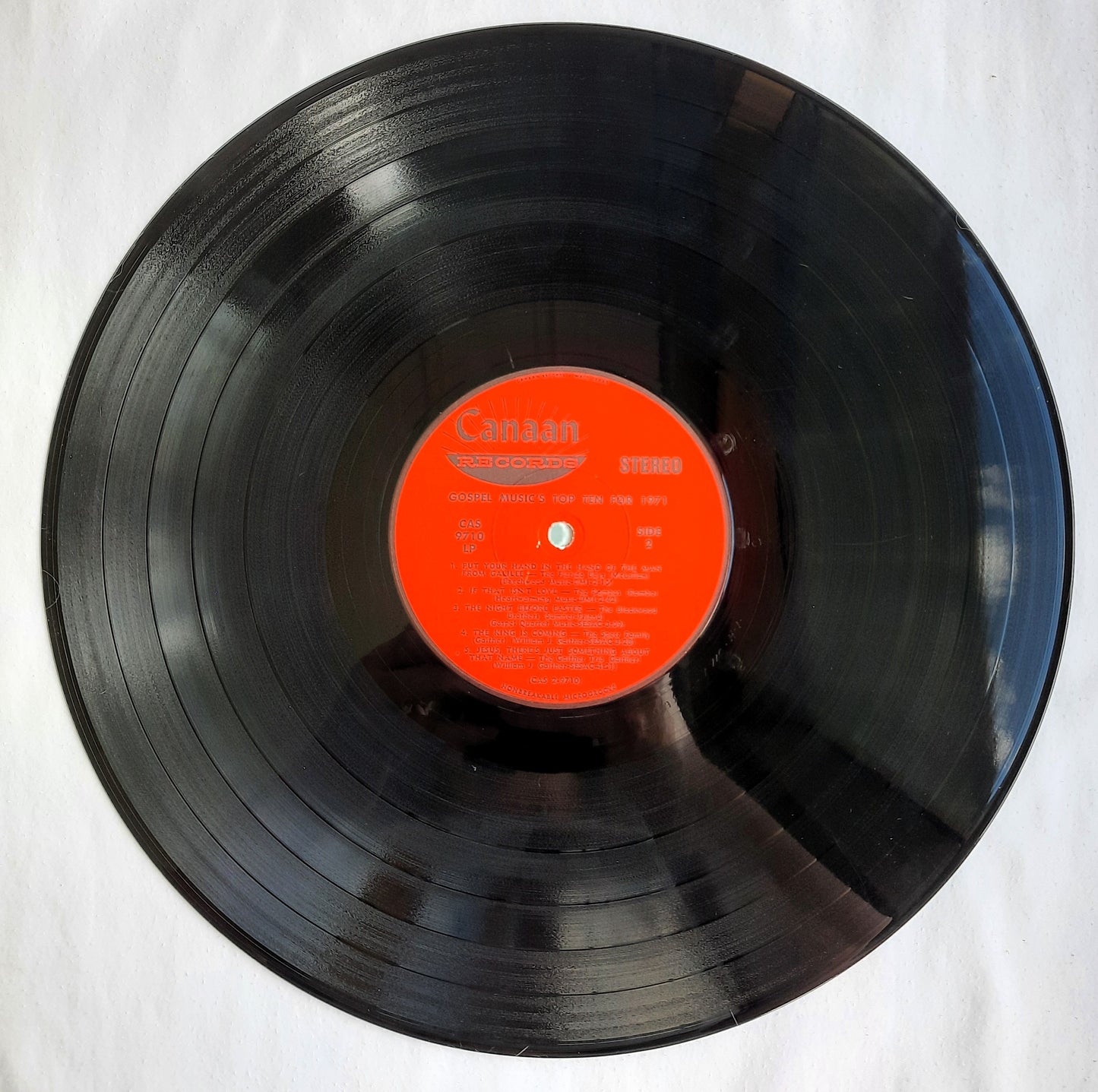 GMA Gospel Music's Top Ten for 1971 Vinyl Record (Very good, 12", 33 RPM, #3169)