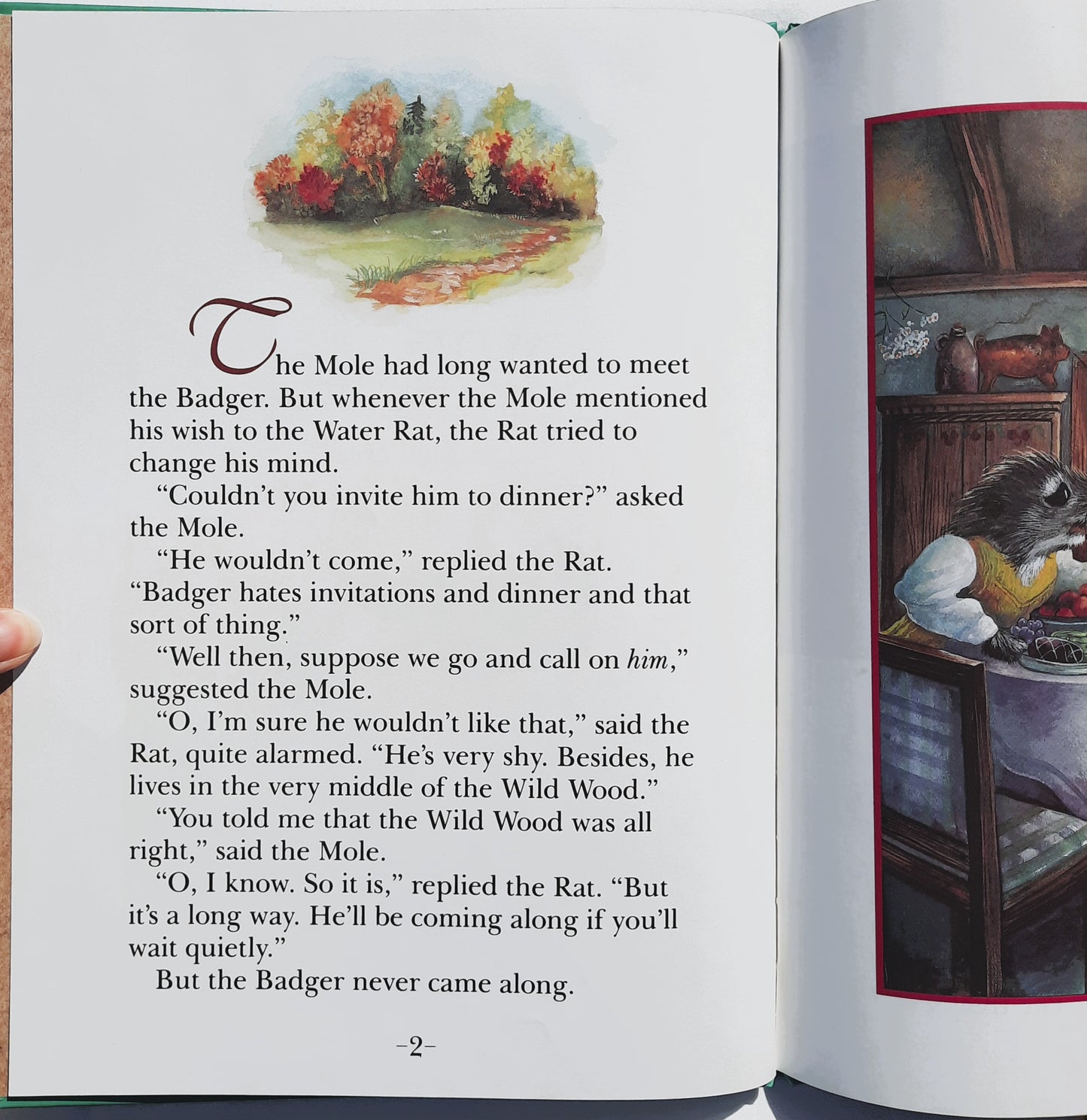 The Wind in the Willows: The Wild Wood by Kenneth Grahame; Andrea Leach (Good, 1992, HC, 156 pages, McClanahan)