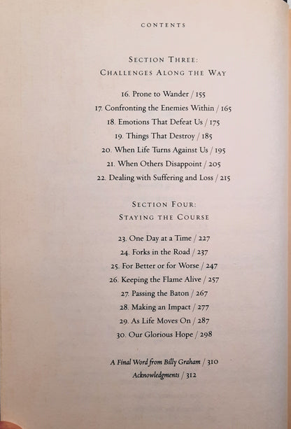 The Journey: How to Live by Faith in an Uncertain World by Billy Graham (Very good, 2006, HC, 312 pages, W Publishing Group)