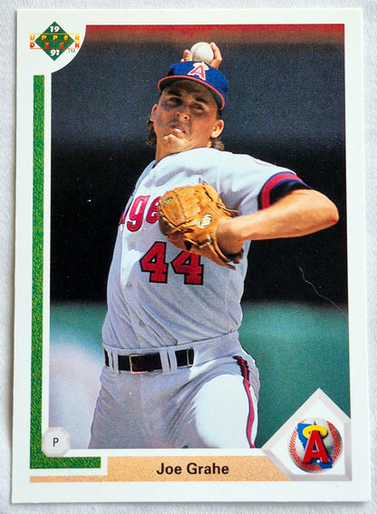 Grahe Joe California Angels Pitcher #657 Upper Deck 1991 Baseball Card