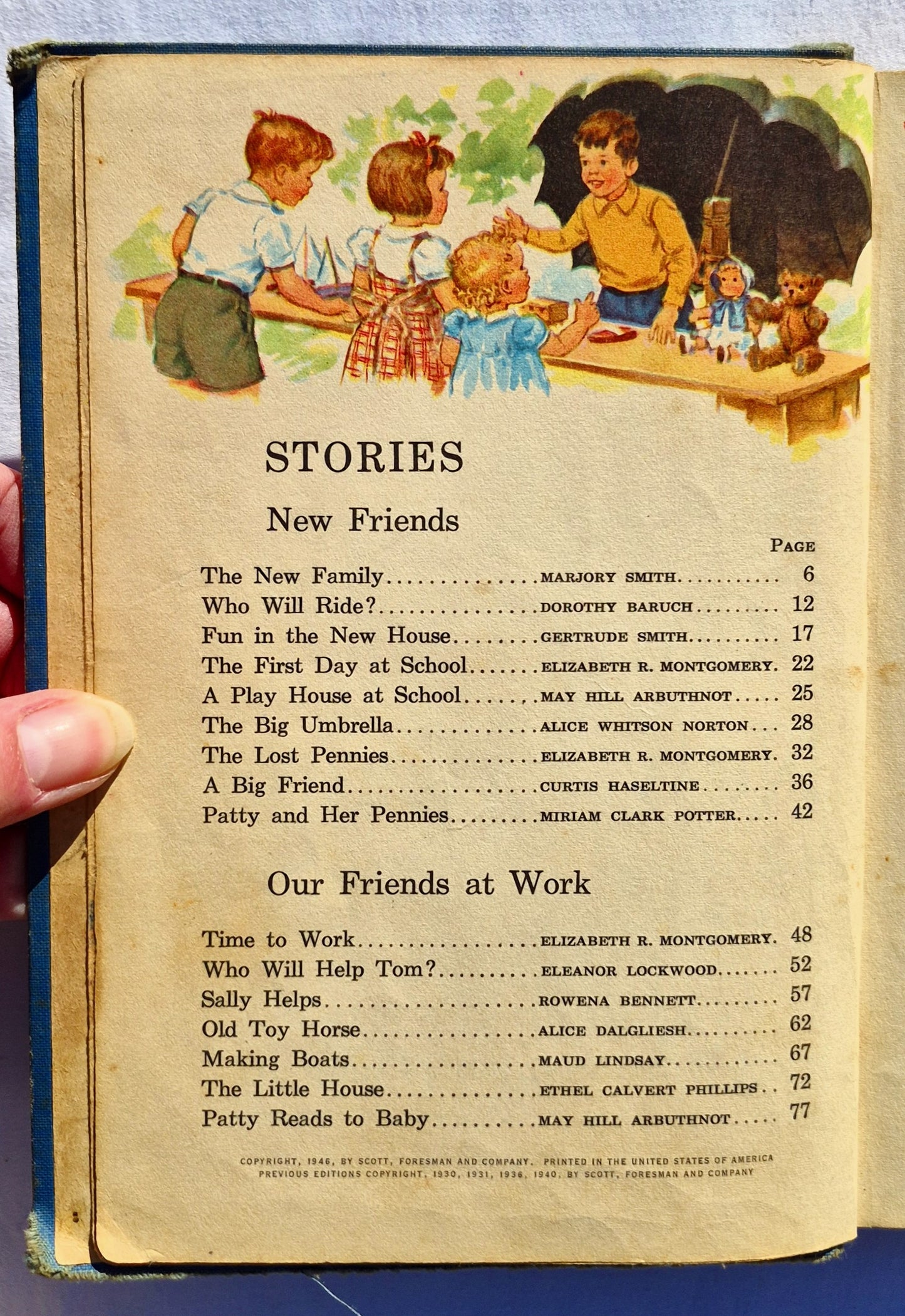 Our New Friends von William S. Gray; May Hill Arbuthnot; Keith Ward (Akzeptabel, 1946, HC, 192 Seiten, Scott, Foresman and Company)Kopie)