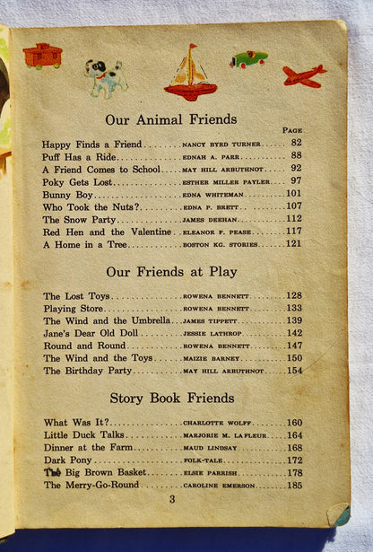 Our New Friends von William S. Gray; May Hill Arbuthnot; Keith Ward (Akzeptabel, 1946, HC, 192 Seiten, Scott, Foresman and Company)Kopie)