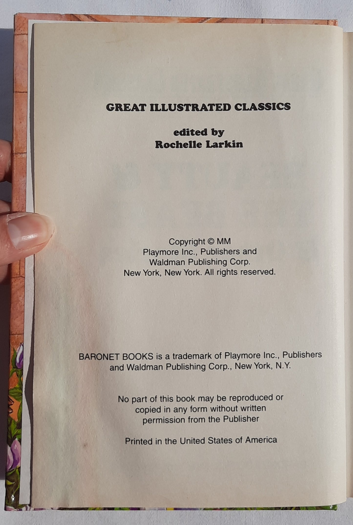 Beauty and the Beast and Other Stories by Rochelle Larkin (Acceptable, 2000, HC, 330 pages, Great Illustrated Classics)