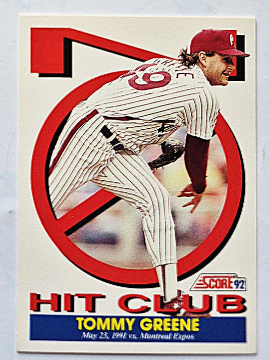 Greene Tommy Phillies Pitcher No Hit Club #426 Score 1992 Baseball Card