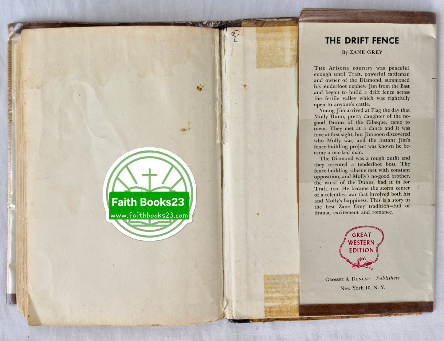 The Hash Knife Outfit von Zane Grey (Akzeptabel, 1934, gebunden, 323 S., Grosset & Dunlap)