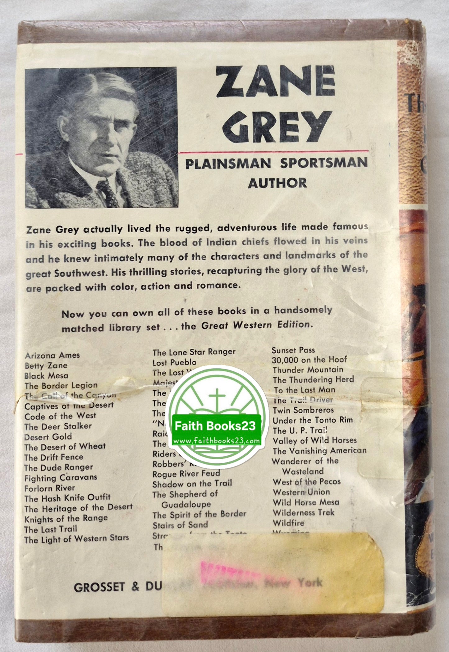 The Hash Knife Outfit von Zane Grey (Akzeptabel, 1934, gebunden, 323 S., Grosset & Dunlap)