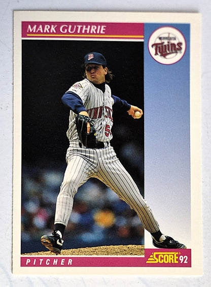 Guthrie Mark Minnesota Twins Pitcher #164 Score 1992 Baseball Card