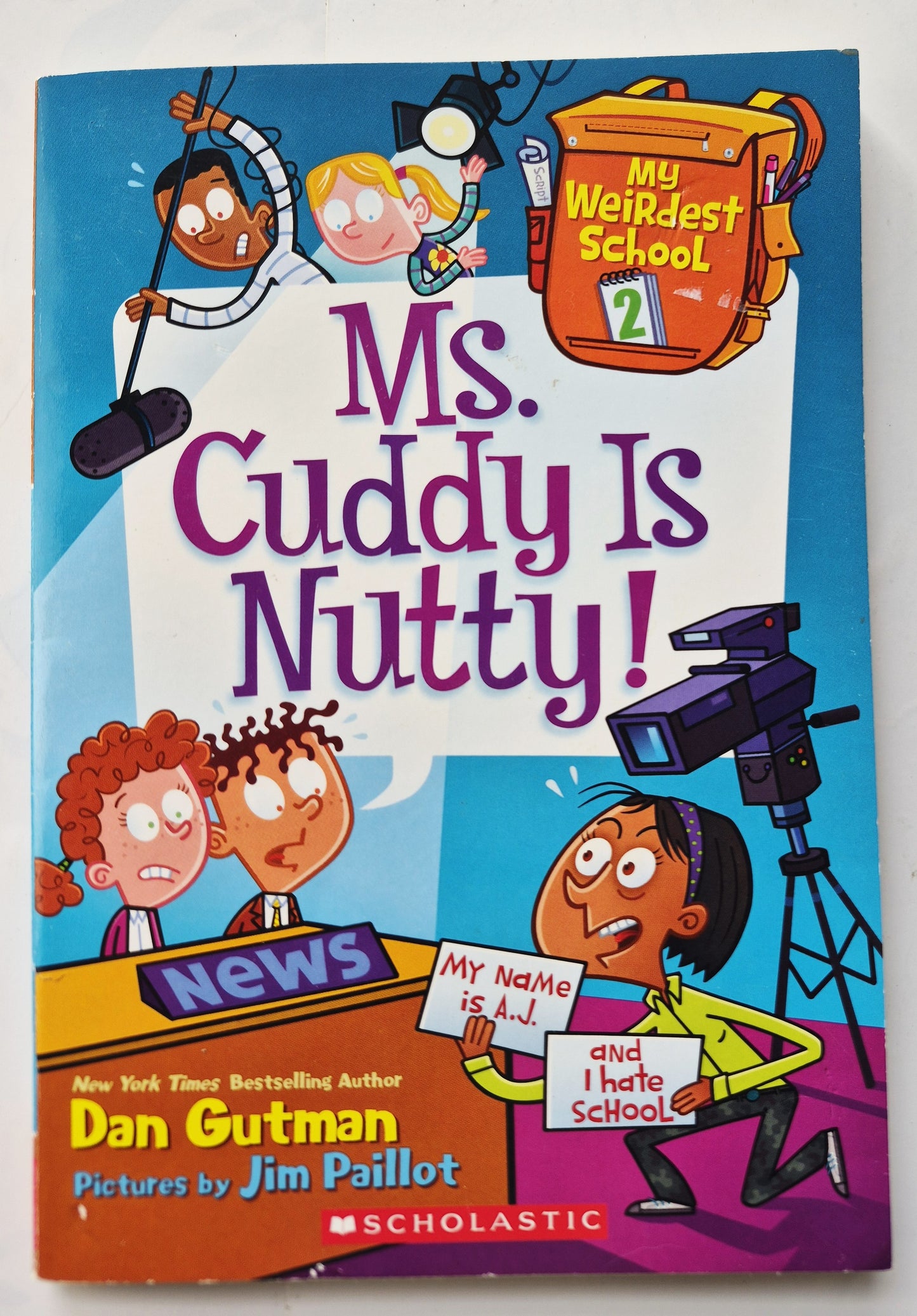 Ms. Cuddy Is Nutty! by Dan Gutman; Jim Paillot (My Weirdest School #2, Very good, 2015, Pbk, 106 pages, Scholastic)
