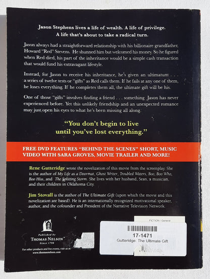 The Ultimate Gift with DVD by Rene Gutteridge (New, 2007, Pbk, 215 pages, Thomas Nelson)