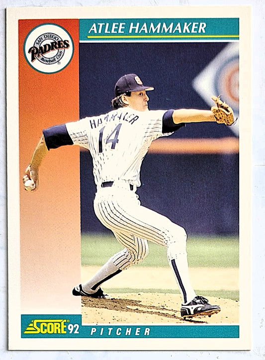 Hammaker Atlee San Diego Padres Pitcher #233 Score '92 Baseball Card