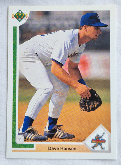 Hansen Dave Los Angeles Dodgers 3rd Base #4 Star Rookie Upper Deck 1991 Baseball Card