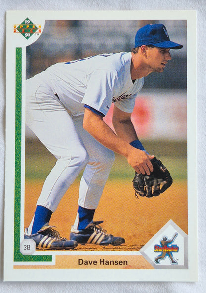 Hansen Dave Los Angeles Dodgers 3rd Base #4 Star Rookie Upper Deck 1991 Baseball Card