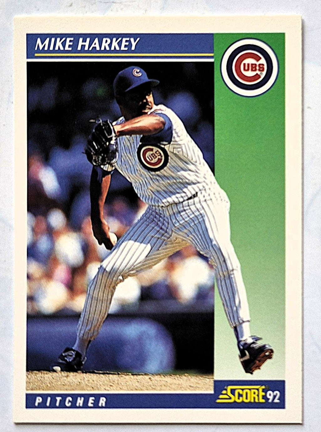 Harkey Mike Chicago Cubs Pitcher #67 Score '92 Baseball Card