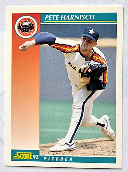 Harnisch Pete Houston Astros Pitcher #224 Score '92 Baseball Card