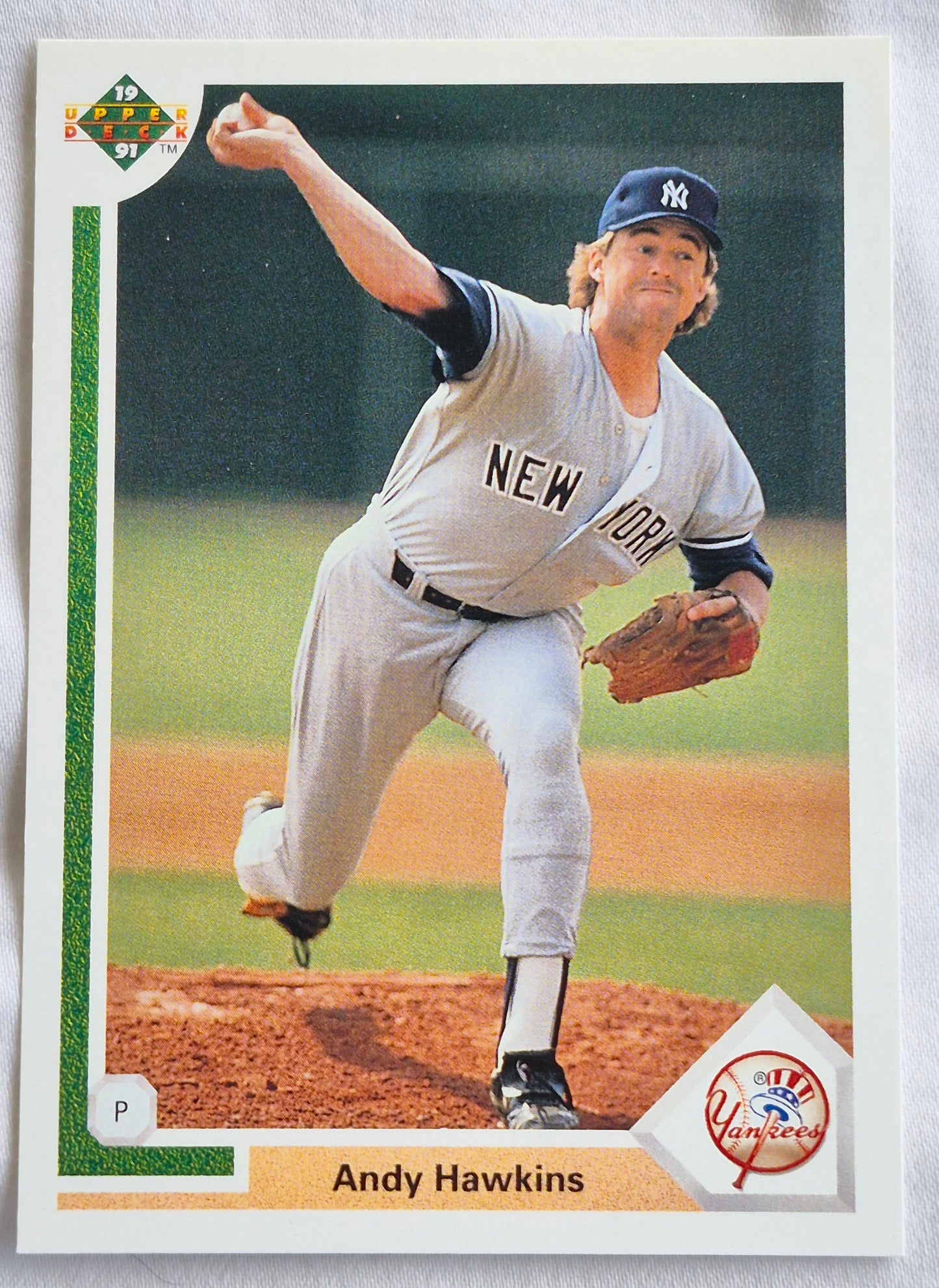 Hawkins Andy New York Yankees Pitcher #333 Upper Deck 1991 Baseball Card