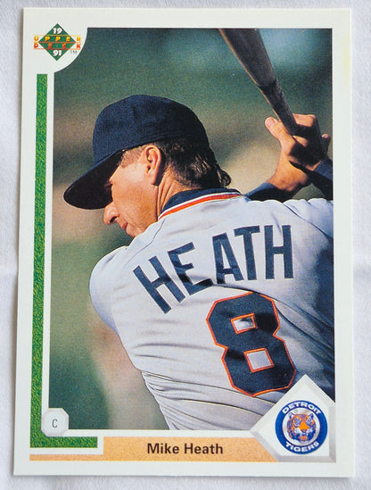 Heath Mike Detroit Tigers Catcher #318 Upper Deck 1991 Baseball Card