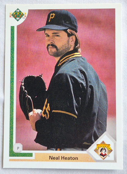 Heaton Neal Pittsburgh Pirates Pitcher #36 Upper Deck 1991 Baseball Card