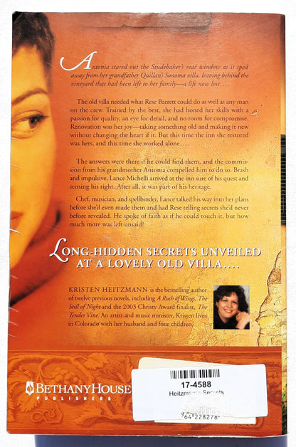 Secrets by Kristen Heitzmann (Michelli Family #1, Good, 2004, Pbk, 416 pages, Bethany House)