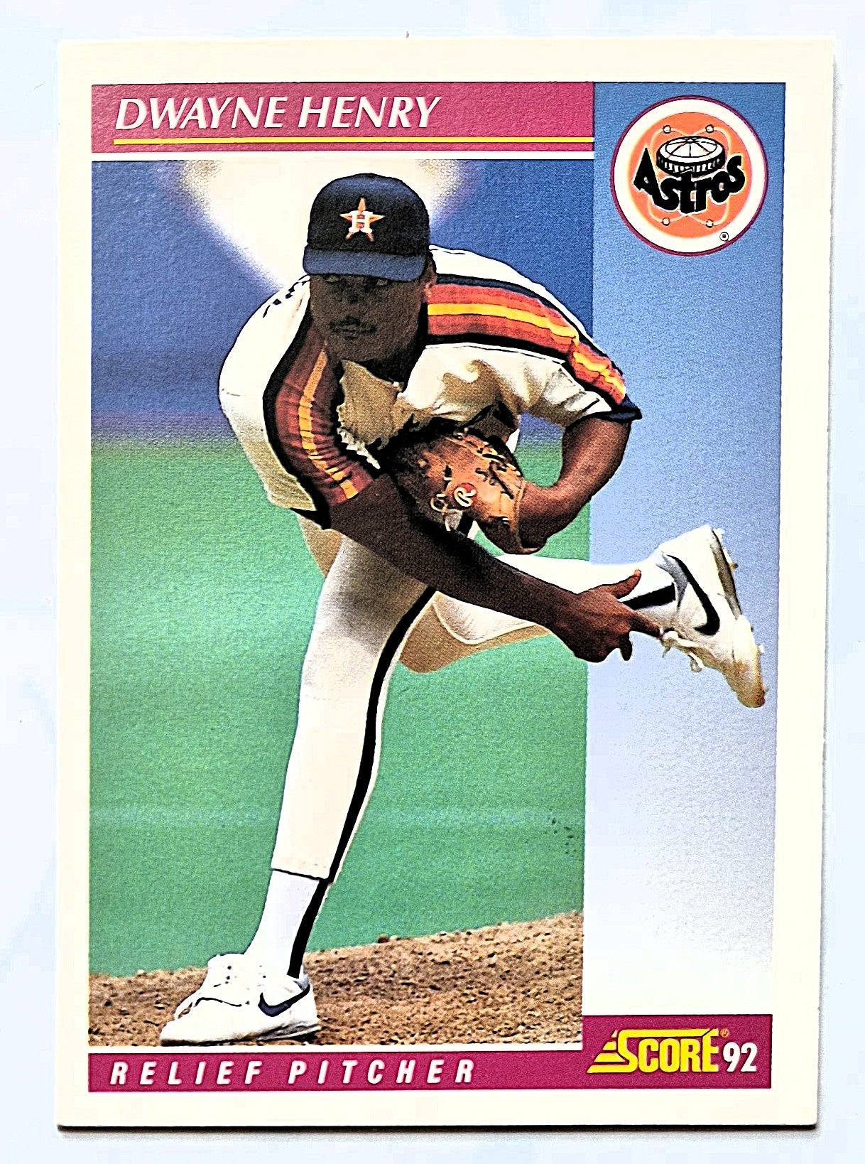 Henry Dwayne Houston Astros Rel Pitcher #204 Score '92 Baseball Card