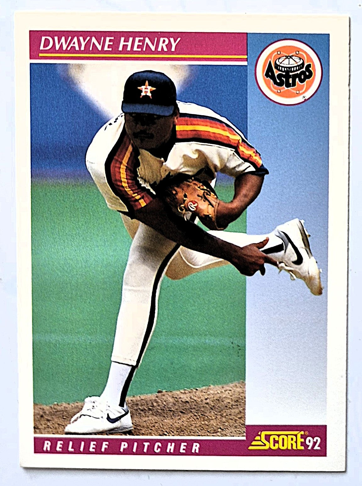 Henry Dwayne Houston Astros Rel Pitcher #204 Score '92 Baseball Card