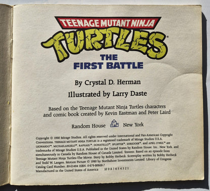 TMNT: The First Battle by Crystal Herman; Larry Daste (Good, 1990, Pbk, 31 pages, Mirage Studios)